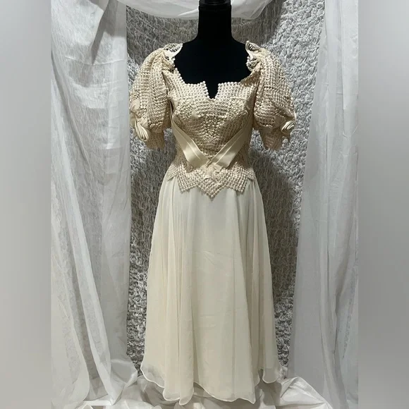 UNBRANDED | Dresses | Vintage Ivory Wedding Dress Fairy Romantic Tea Length Unlabeled Size | Poshmark UNBRANDED | Dresses | Vintage Ivory Wedding Dress Fairy Romantic Tea Length Unlabeled Size | Poshmark